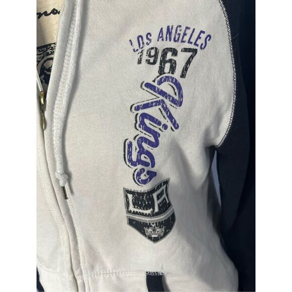 Reebok NHL Women's Small LA Kings Hockey Full Zip Up Hooded Jacket - Picture 7 of 10
